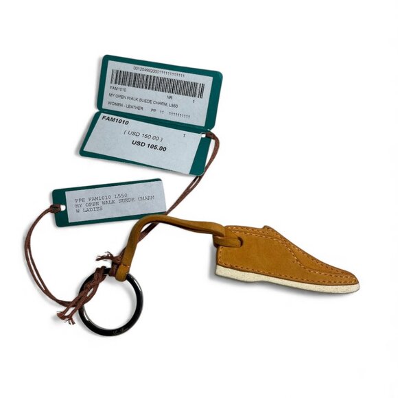 Loro Piana My Open Walk Suede Bag Charm / Keychain – New - Picture 2 of 2